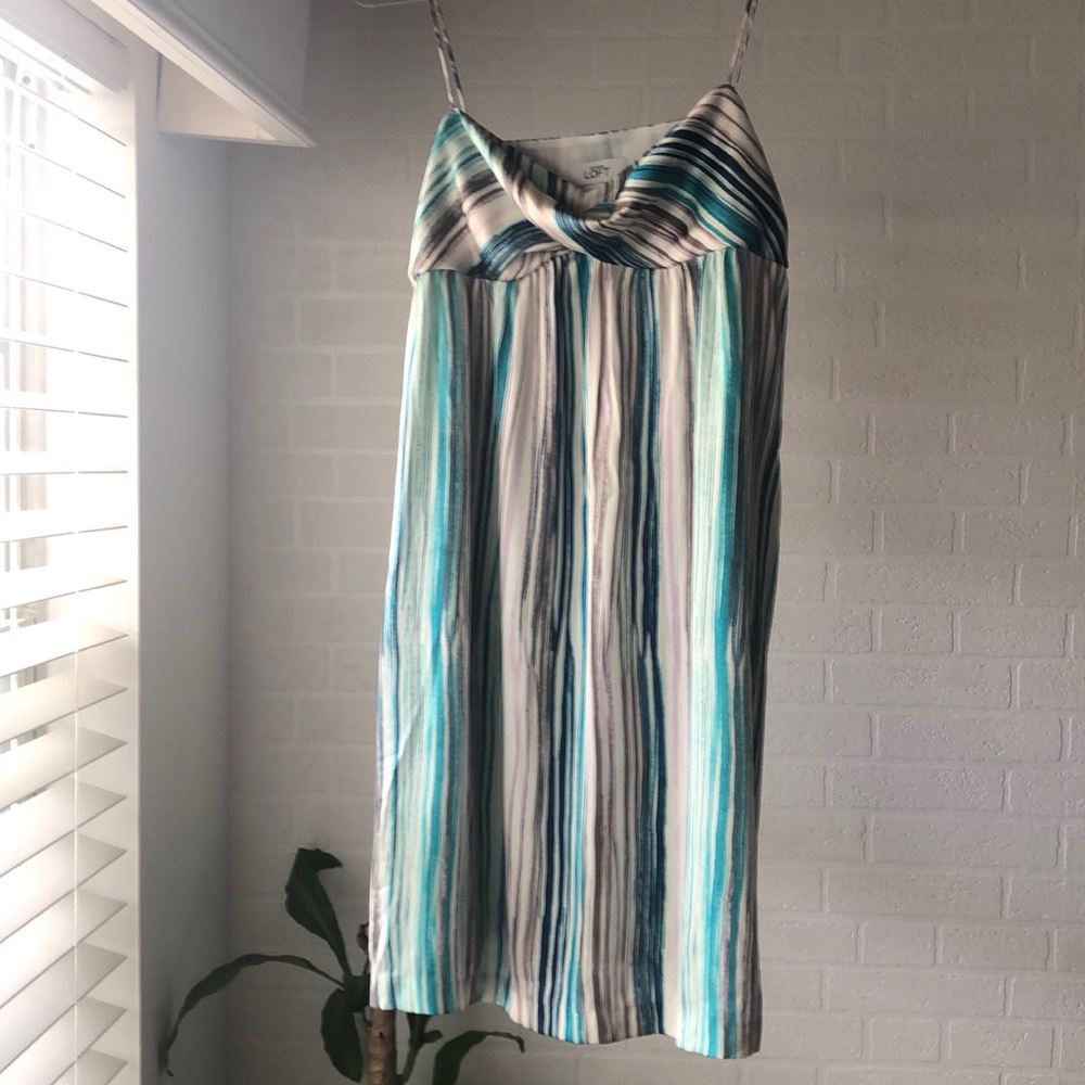 Ann Taylor LOFT silky spaghetti strap dress